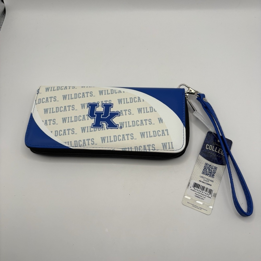 Kentucky Wildcats Wallet Curve Zip Organizer Wallet - New With Tags